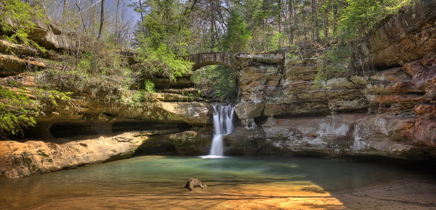 best time to visit Hocking HIlls Waterfall