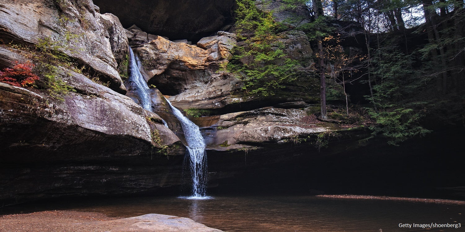 Cedar falls at hocking hills