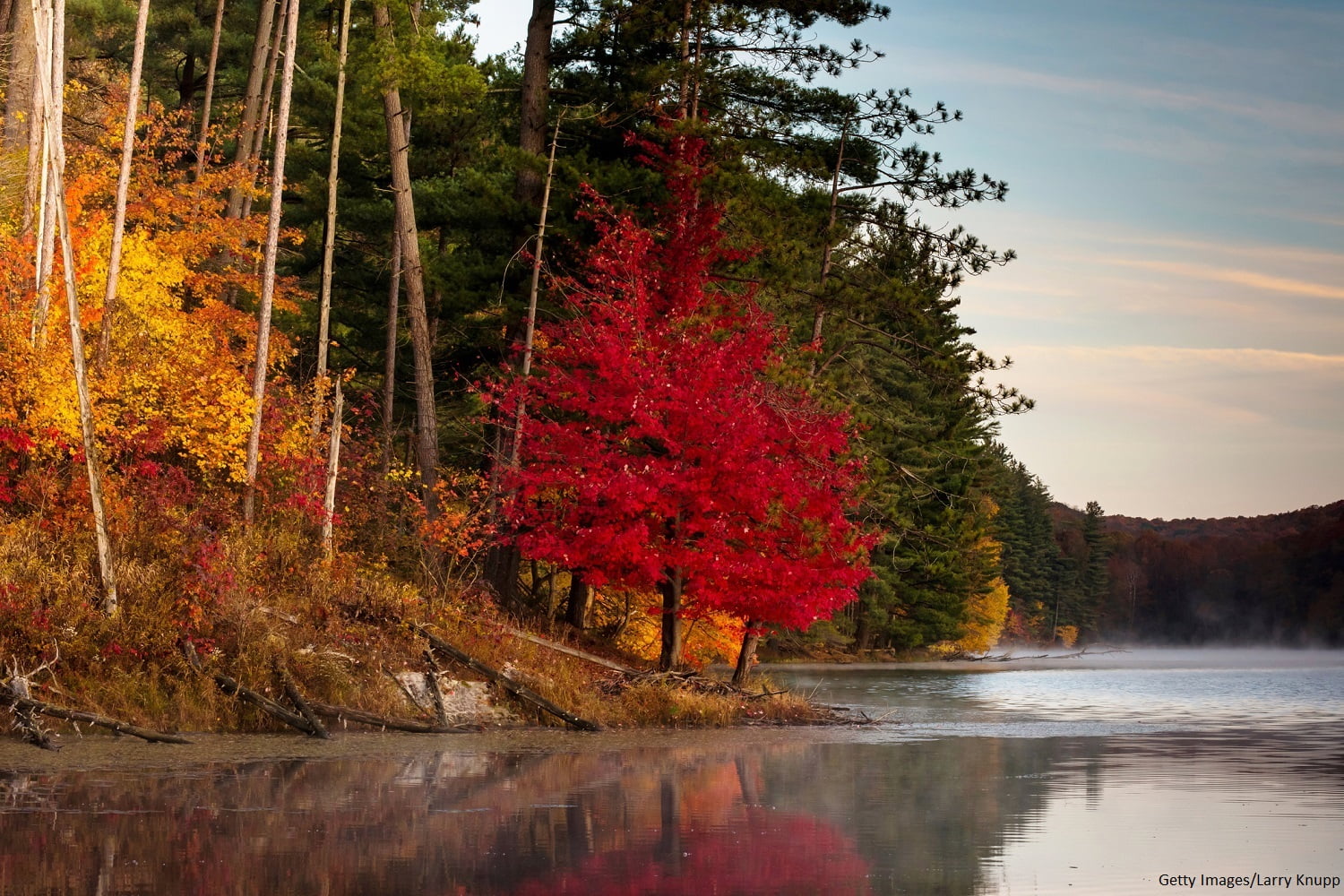 Rose Lake during the fall