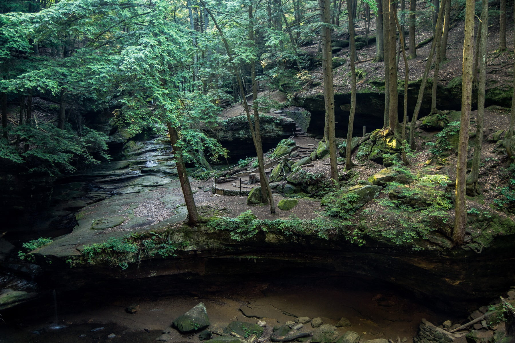 Hemlock Bridge Trail in the Hocking Hills