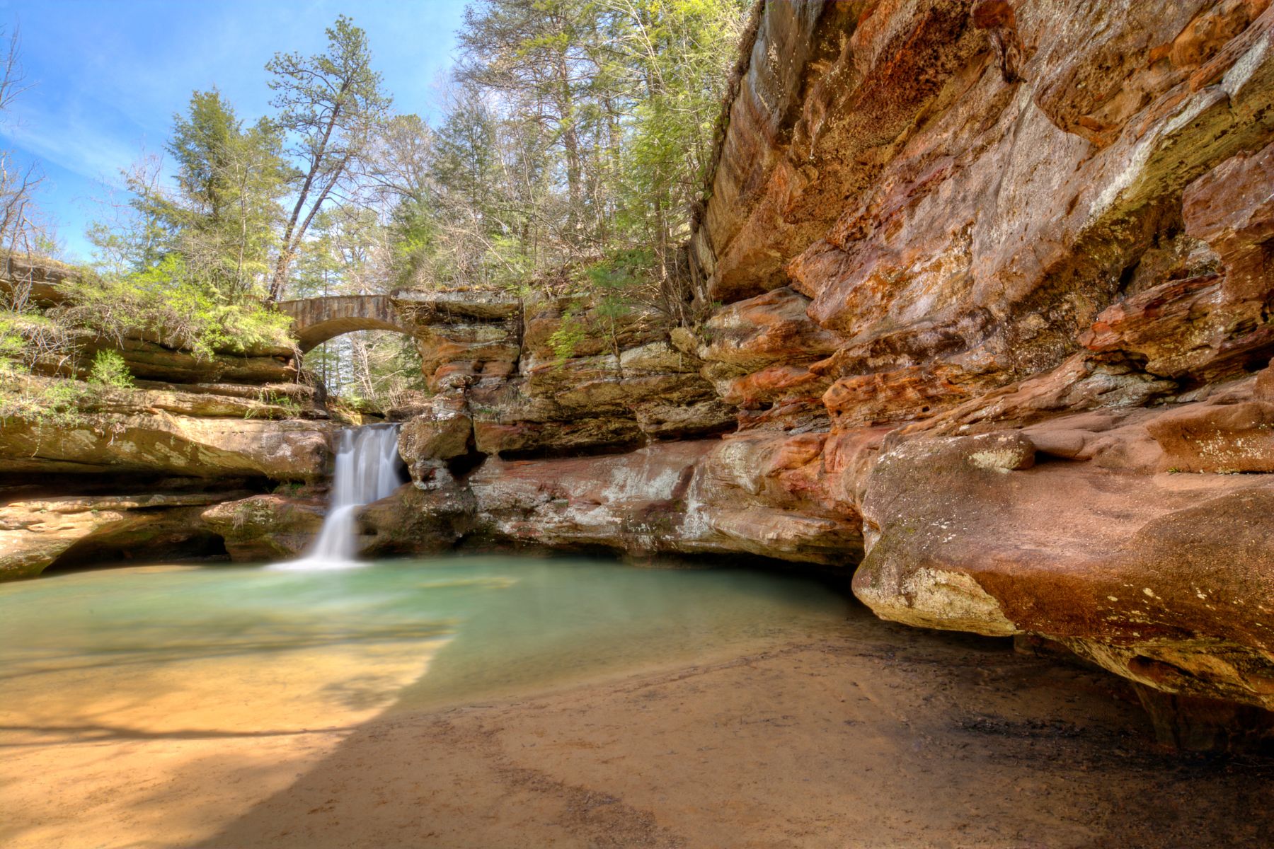 hocking hills waterfall